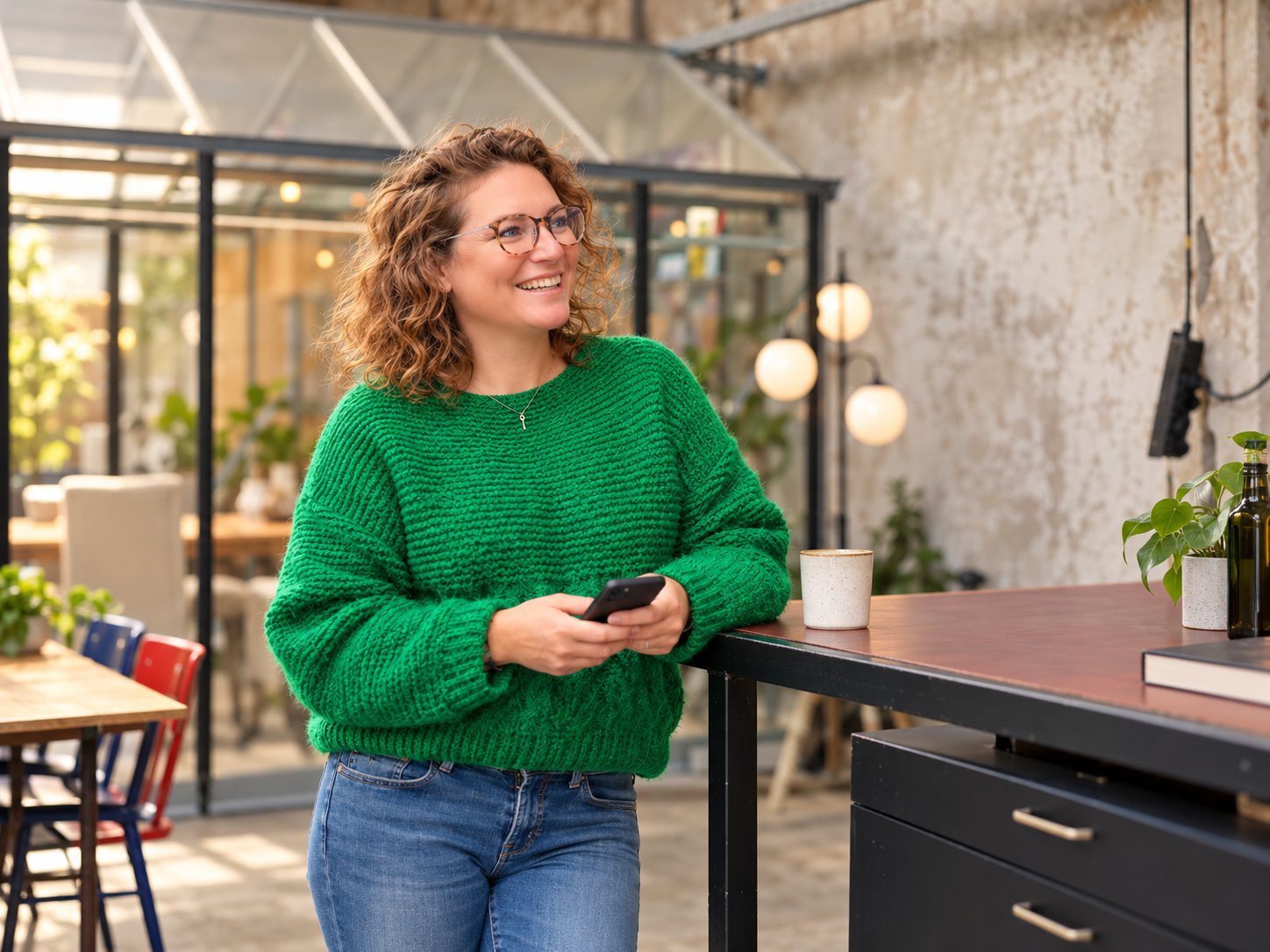 Maartje Schenkels op een van haar cowork- en startuplocaties